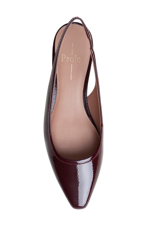 Linea Paolo Cielo Slingback Pump In Burgundy