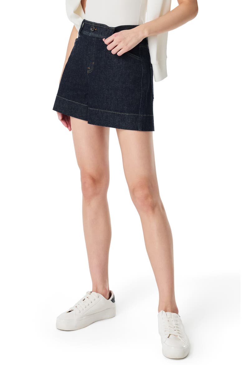 Pull-On Denim Trouser Shorts, Main, color, RAW INDIGO WASH