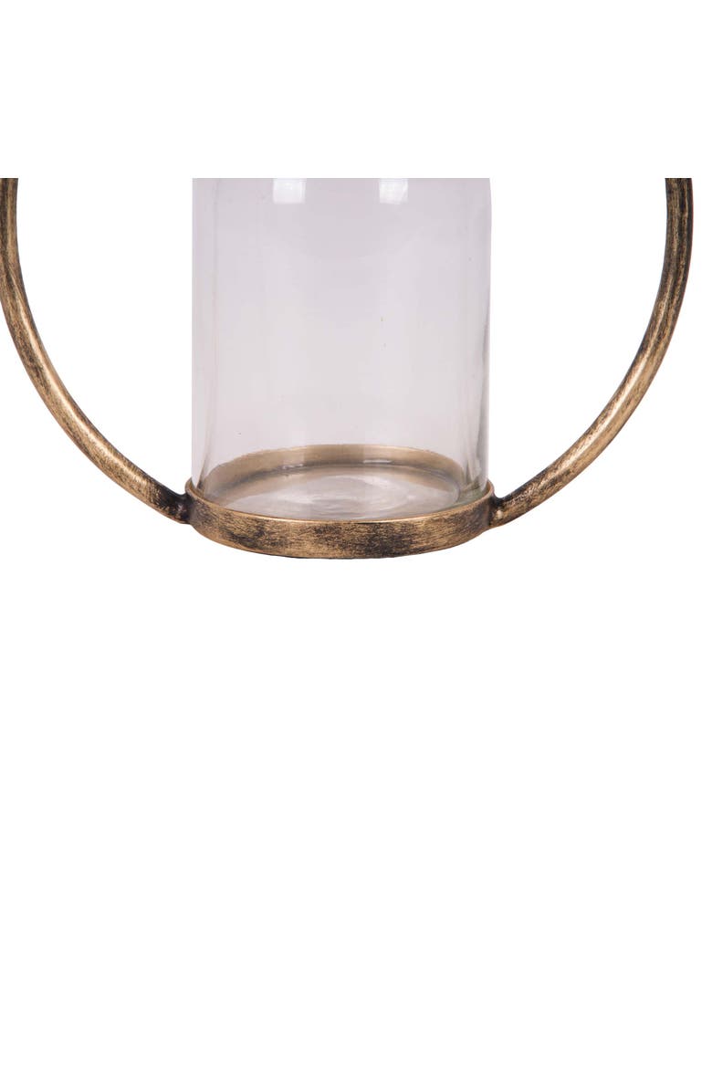 Kacela Bud with Holder Brass Vase, Alternate, color, Gold