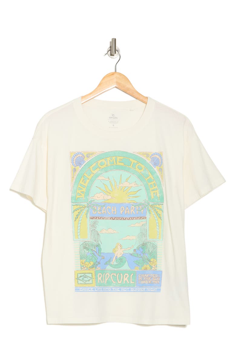Rip Curl Tropicana Relaxed Graphic T-Shirt, Alternate, color, Bone