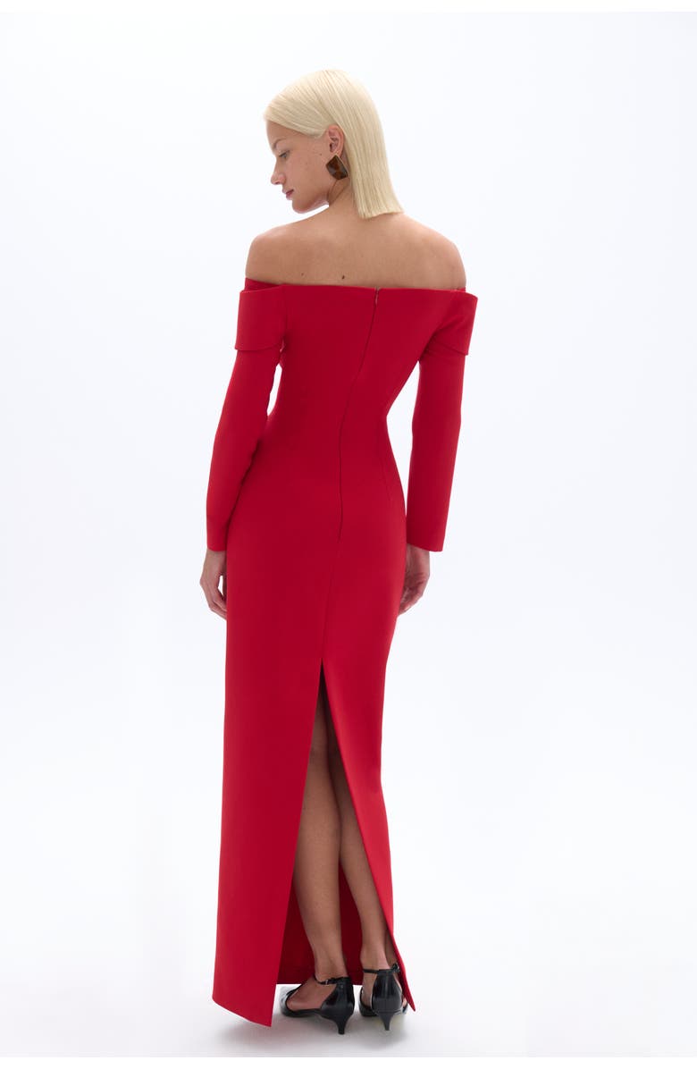 Nocturne Bow Maxi Dress, Alternate, color,