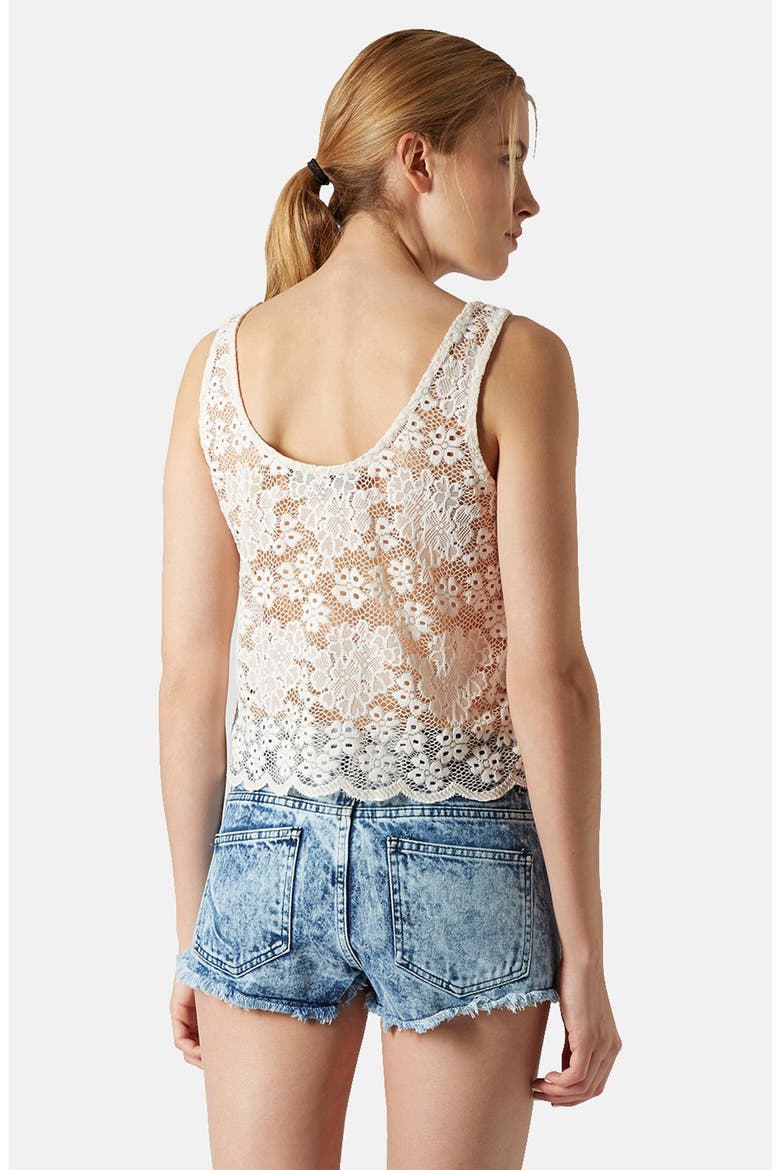 Scalloped Lace Tank, Alternate, color, CREAM
