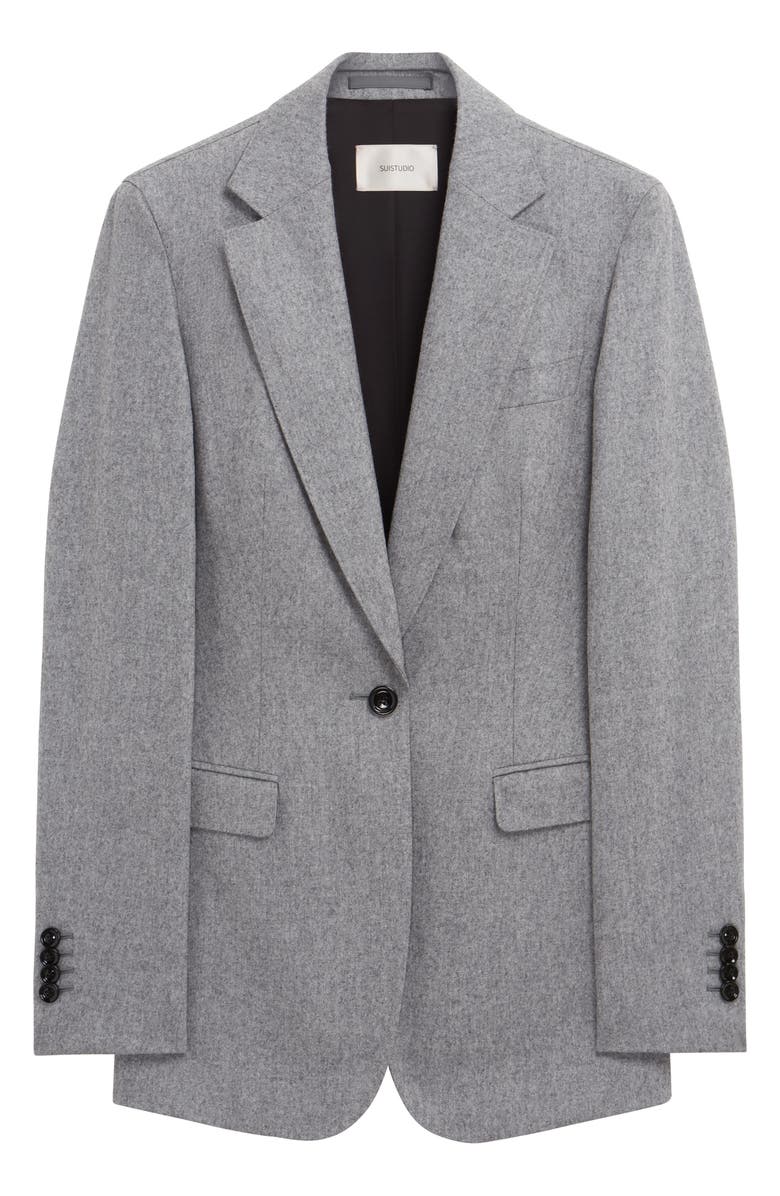 SUISTUDIO Cameron Single Breasted Wool Blazer, Alternate, color,