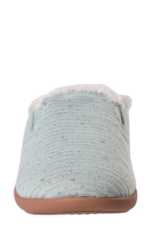 Revitalign Dundee Cozy Chenille Faux Fur Lined Slipper In Blue