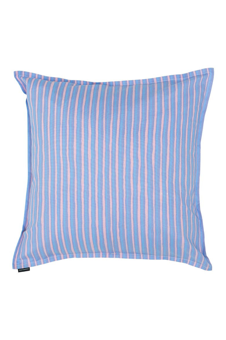 Piccolo Stripe Cotton Pillow Cover, Alternate, color, PINK