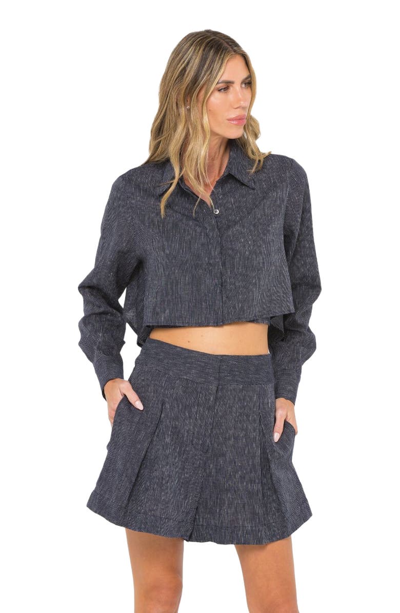 JBQ Rennick Shirt, Alternate, color, Midnight Stripe