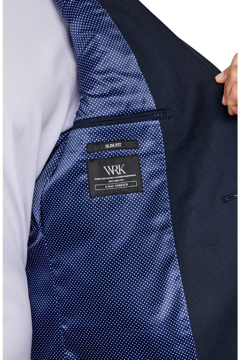 Men's Slim Fit Performance Suit, Alternate, color, NAVY