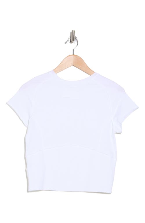 Free People Protagonist Stretch Cotton Baby Tee In Ivory