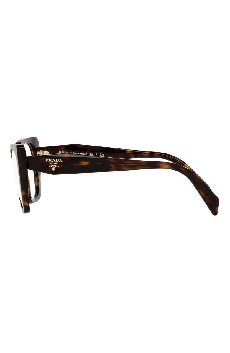 Prada 52mm Optical Glasses, Alternate, color, Tortoise/Demo Lens