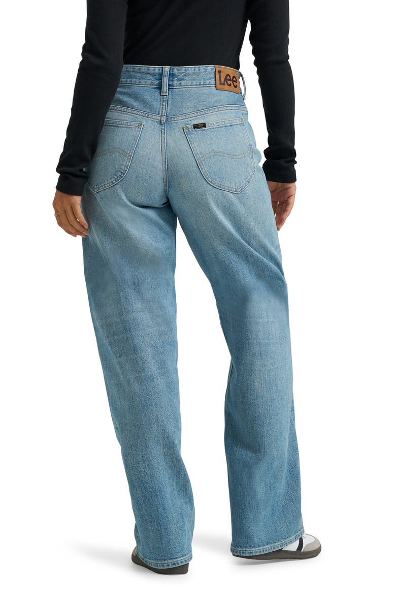 Rider™ Loose Mid Rise Straight Leg Jeans, Alternate, color, SHALLOW END