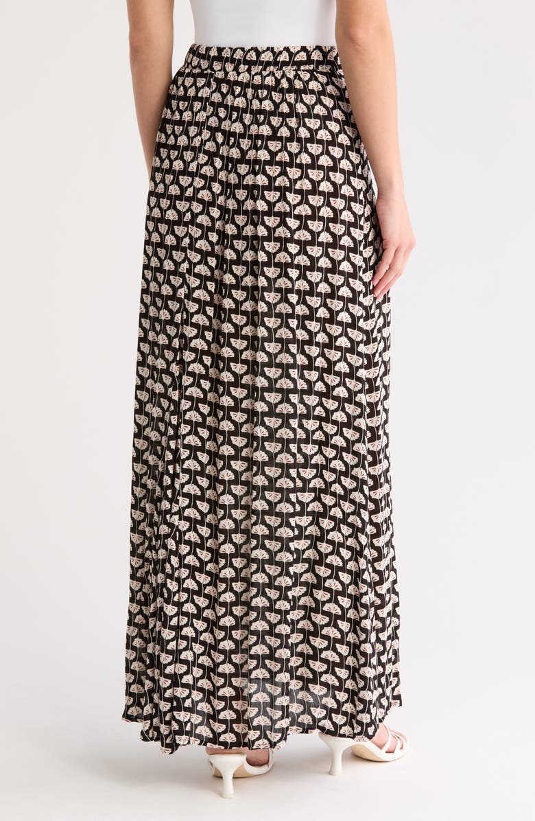 Bobeau Godet Maxi Skirt, Alternate, color,