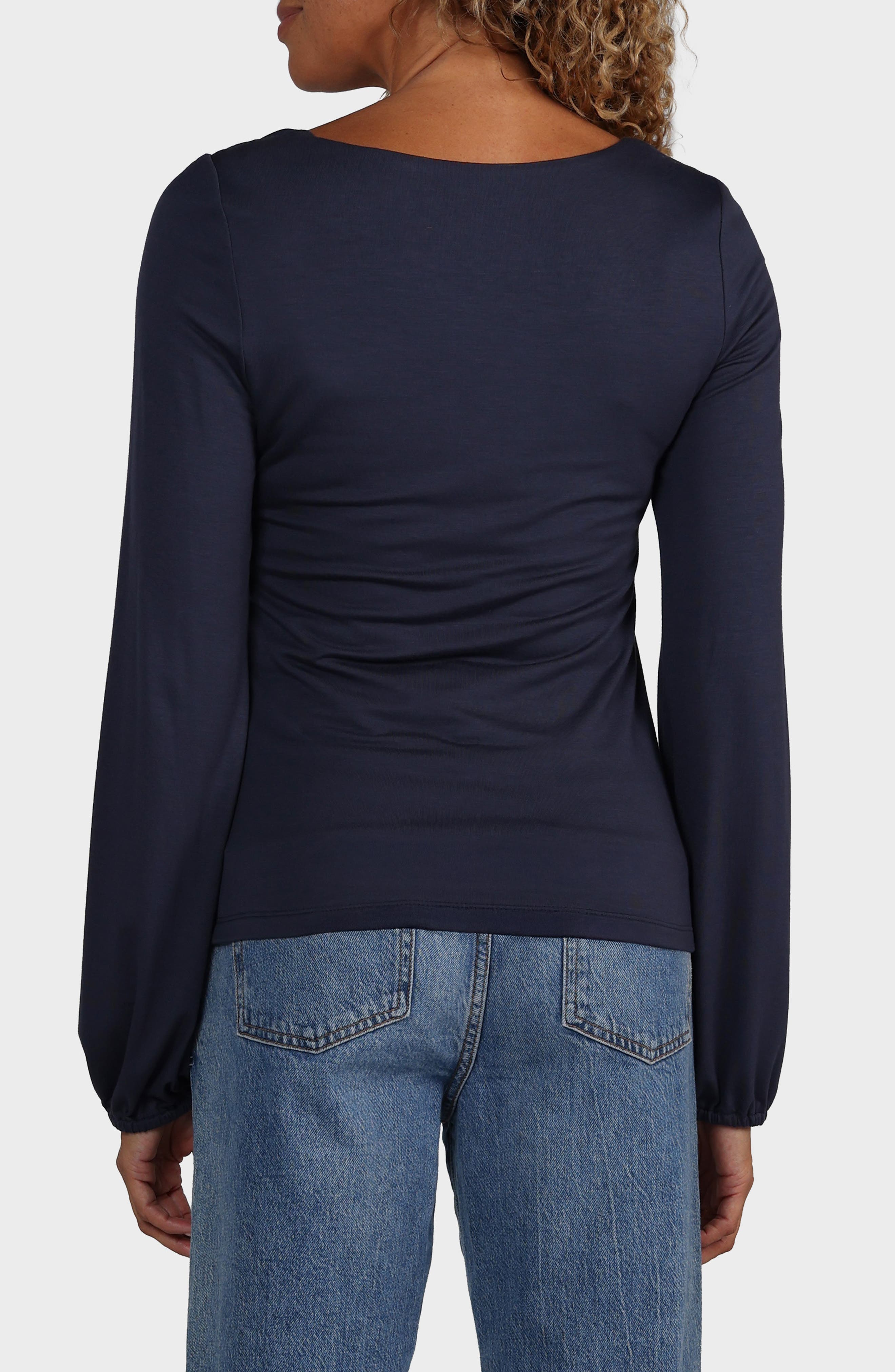 Ashley Square Neck Long Sleeve Top - image 2