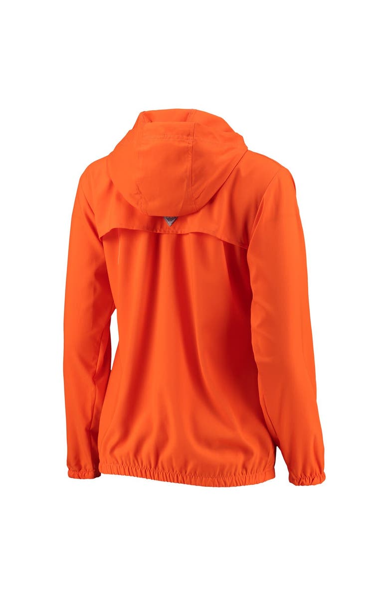 Columbia Women's Columbia Orange Clemson Tigers Tamiami Sun-Protection Omni-Wick Pullover Hoodie, Alternate, color, 