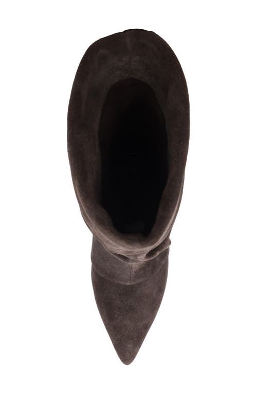 Ash Virgee High Heels Ankle Boots In Grey Suede In Gray