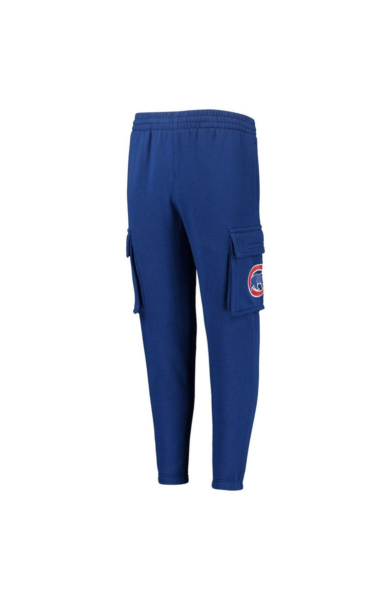 Outerstuff Youth Royal Chicago Cubs Players Anthem Fleece Cargo Pants, Alternate, color, 