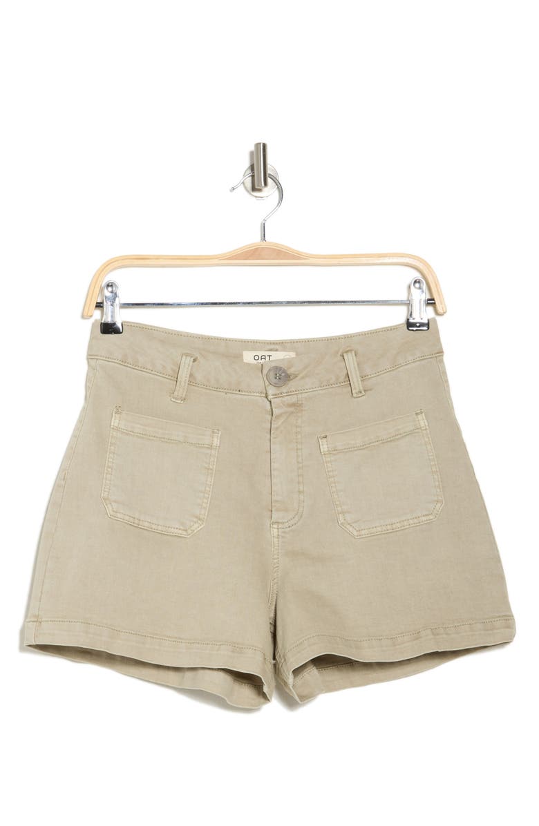 OAT NEW YORK High Waist Shorts, Alternate, color, New Sage
