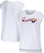 WEAR by Erin Andrews Women's WEAR by Erin Andrews White Washington Capitals Greetings From Muscle T-Shirt