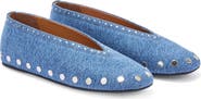Ganni Jenny Studded Ballet Flat