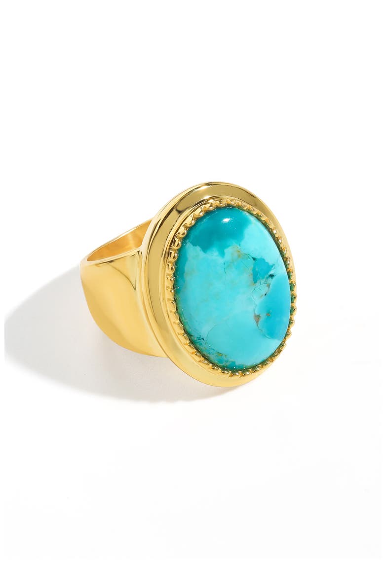 Mohave Turquoise Ring, Alternate, color, BLUE
