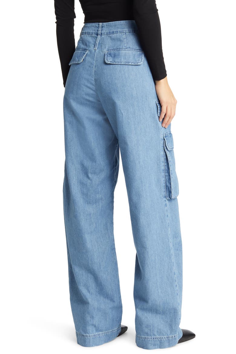Relaxed High Waist Straight Leg Cargo Jeans, Alternate, color, RHYTHM