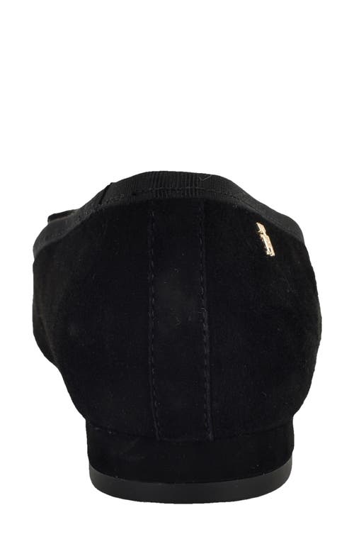 Tommy Hilfiger Kimio Pointed Toe Flat In Black