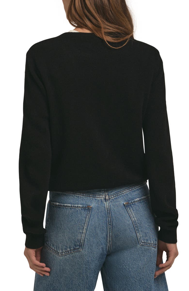 Favorite Daughter Cashmere Crewneck Sweater, Alternate, color, Black