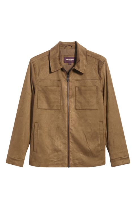 Bardwell Faux Suede Zip Jacket