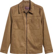 Johnston & Murphy Bardwell Faux Suede Zip Jacket
