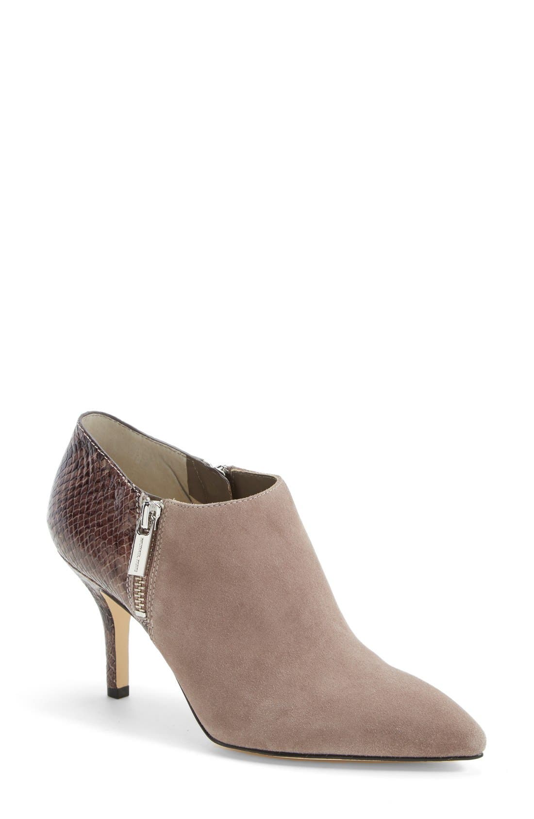 'Clara' Bootie (Nordstrom Exclusive), Main, color, CINDER SUEDE