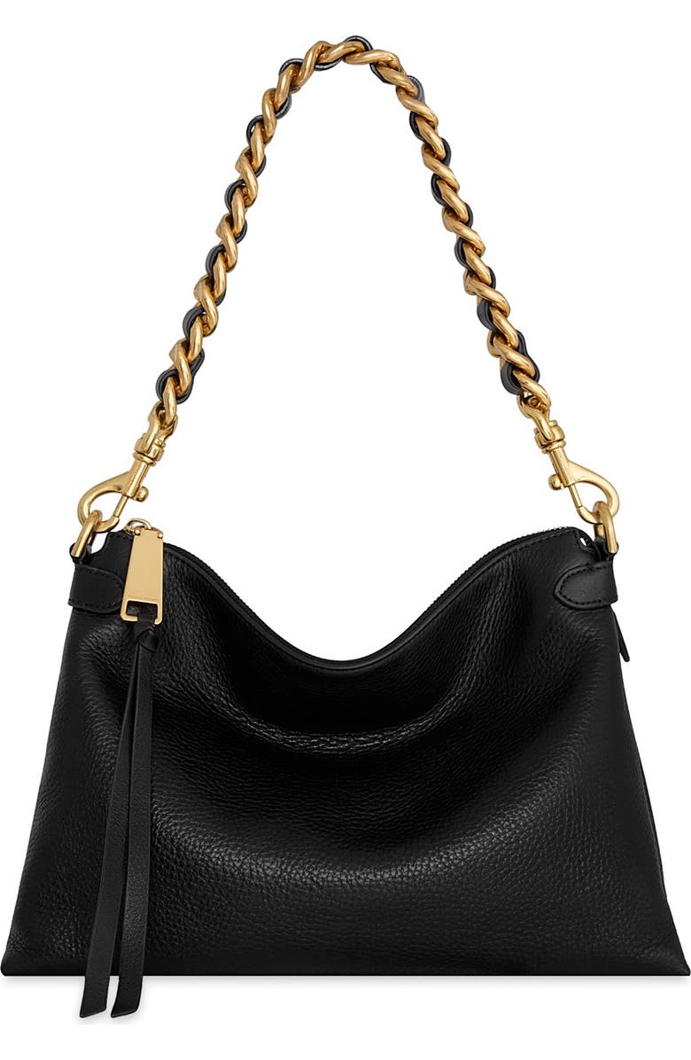 Rebecca Minkoff Stevie Shoulder Bag, Main, color, Black