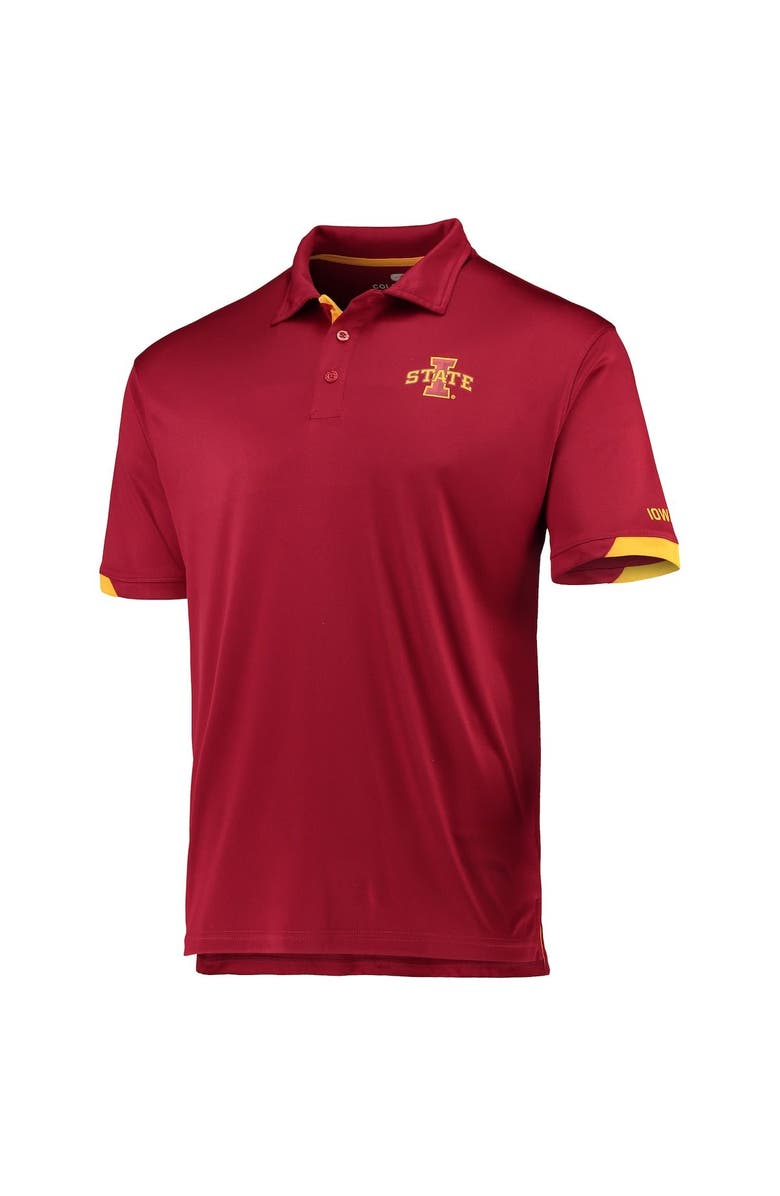 COLOSSEUM Men's Colosseum Cardinal Iowa State Cyclones Santry Lightweight Polo, Alternate, color, Cardinal