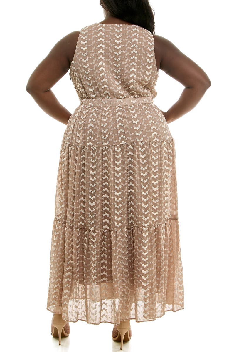 Taylor Dresses Floral Tiered Maxi Dress, Alternate, color,