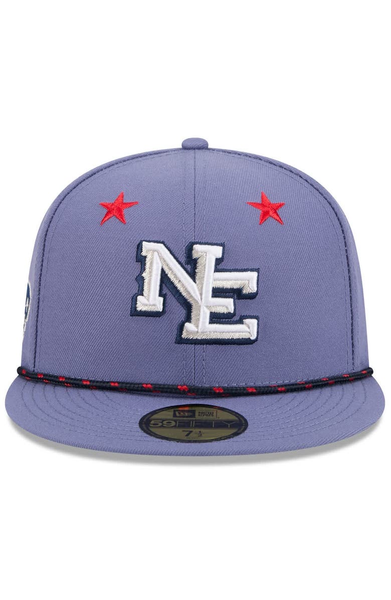 New Era Men's New Era  Meadow Blue New England Patriots 2025 Rivalries Collection Sideline Rope 59FIFTY Fitted Hat, Alternate, color, 