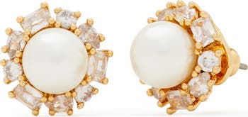 【特価セール】Kate Spade spade imitation pearl イヤリング Kate Spade New York imitation pearl halo stud earrings