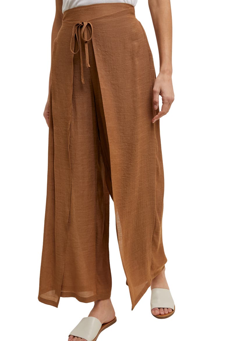Tulip Drawstring Pants, Alternate, color, CAMEL