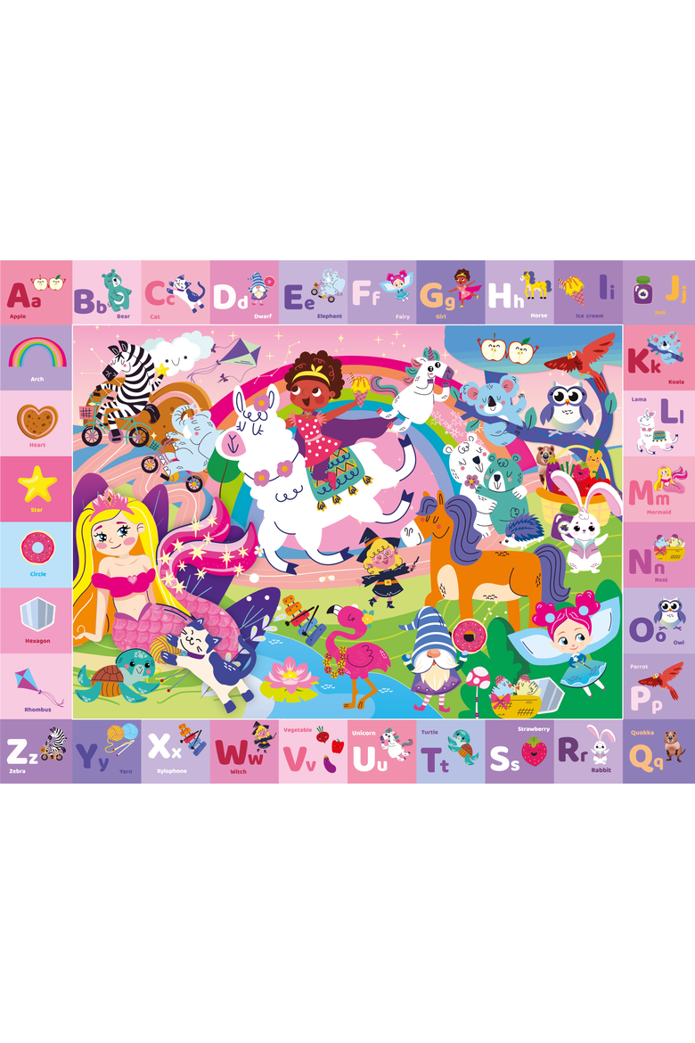 Super Soft ABC Baby Play Mat for Floor, Main, color, Girl