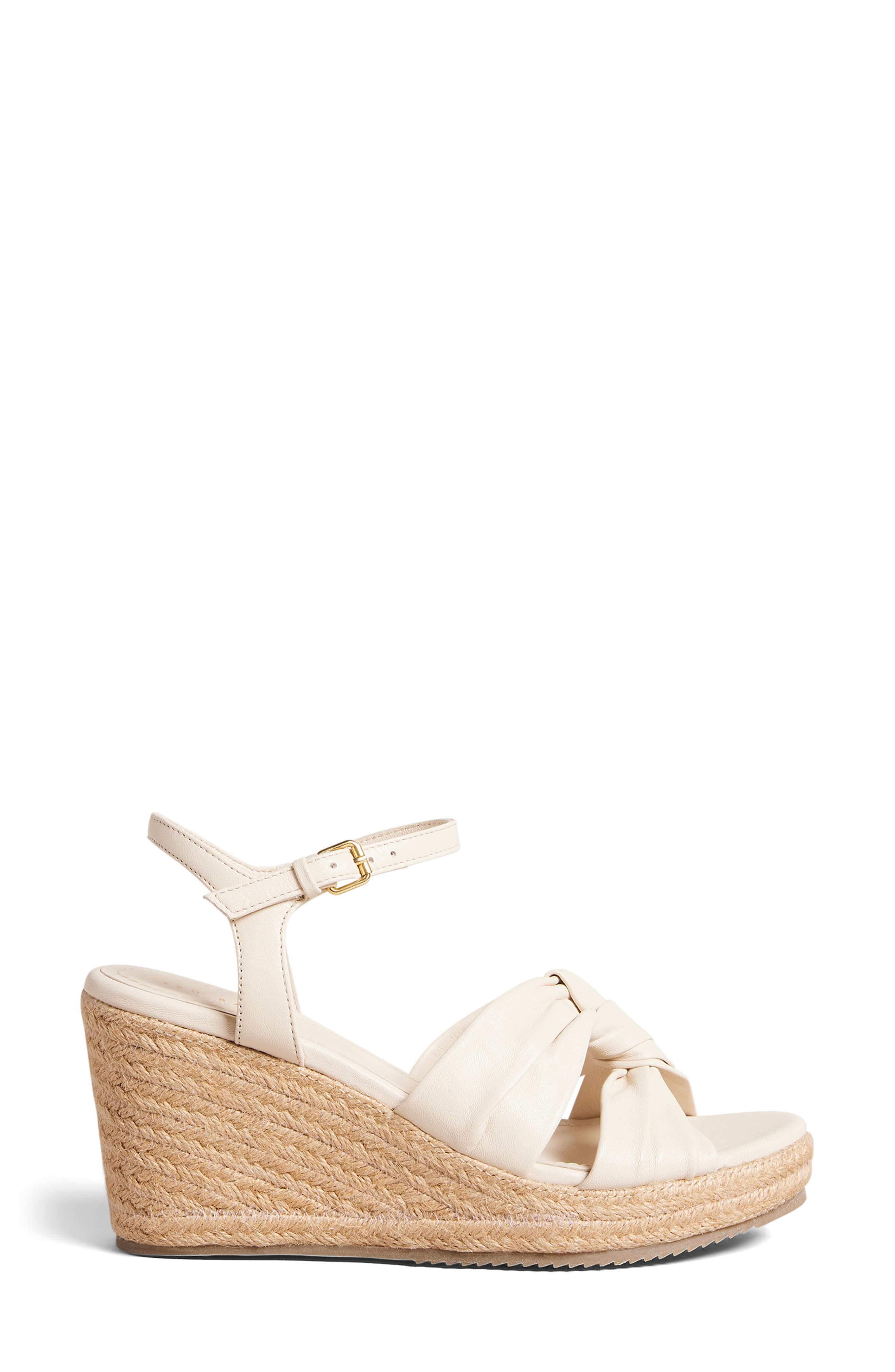 Ted Baker London Carda Knot Espadrille Platform Wedge Sandal, Main, color, 