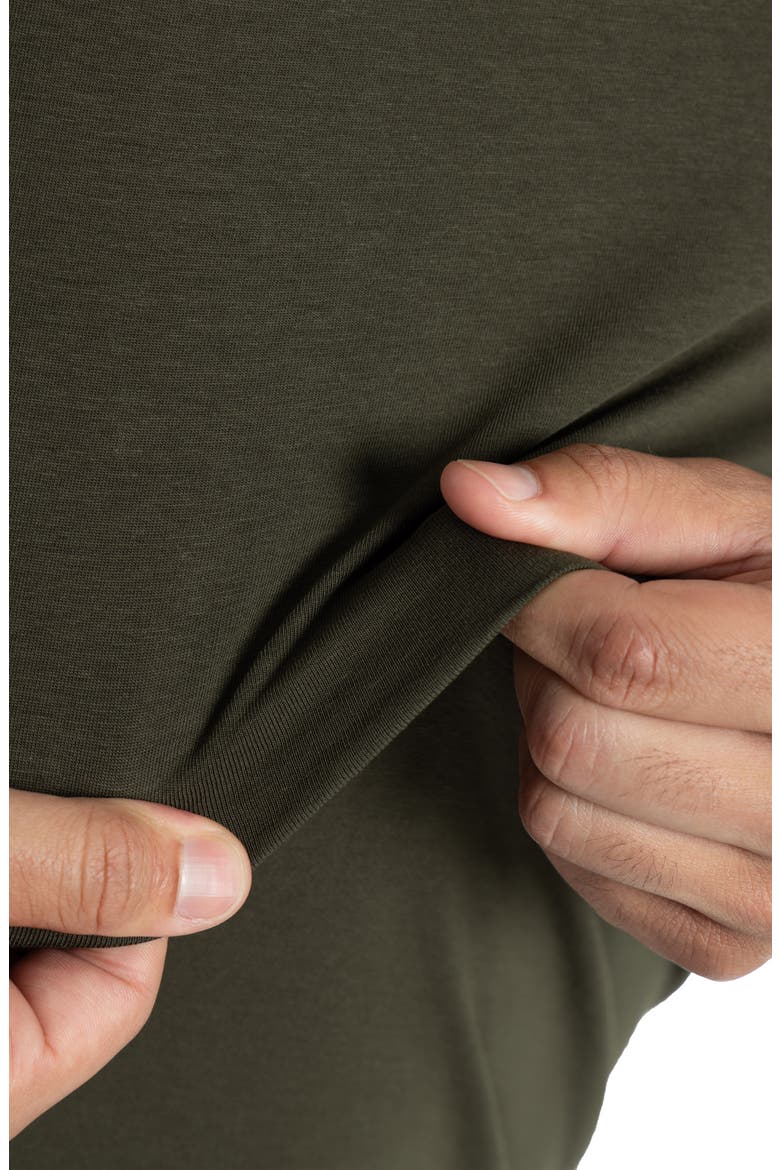 Long Sleeve Hooded T-Shirt, Alternate, color, ARMY GREEN