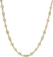BY ADINA EDEN Colored CZ Multishape Tennis Style Necklace