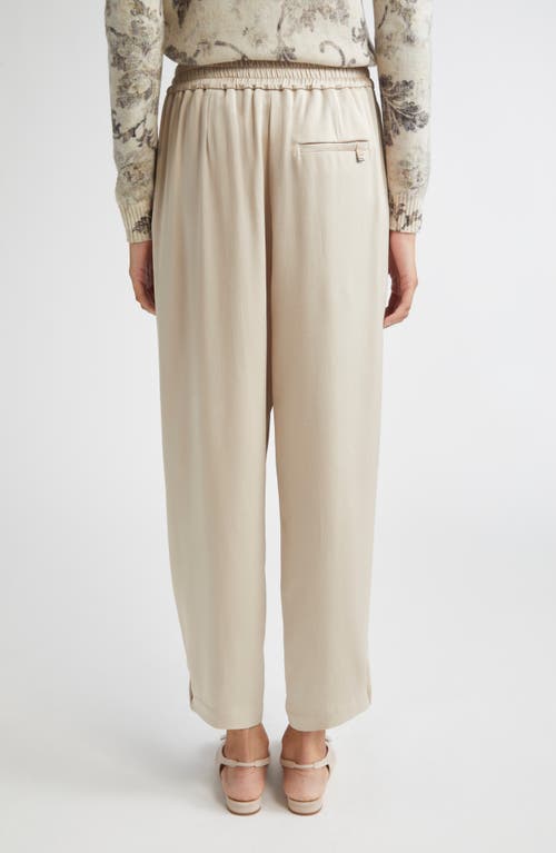 Herno Satin Harem Pants In Neutral