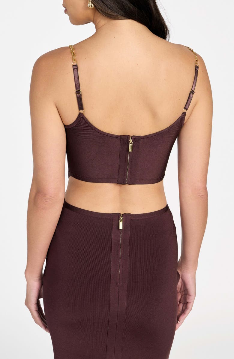 Marciano Aisha Bandage Bodice Body-Con Dress, Alternate, color, Purple