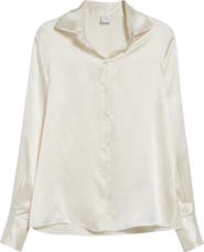 Eleventy Silk Button-Up Shirt