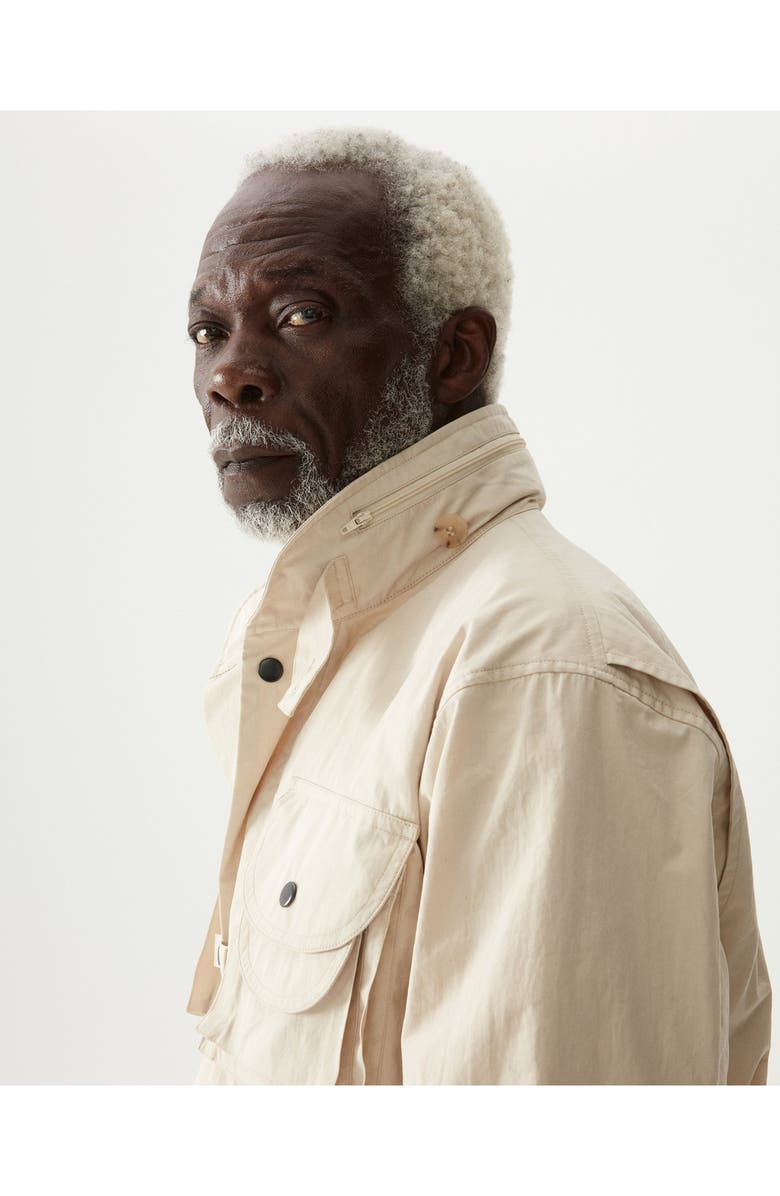 Fortela Tpage Nylon and Cotton Jacket, Alternate, color, White