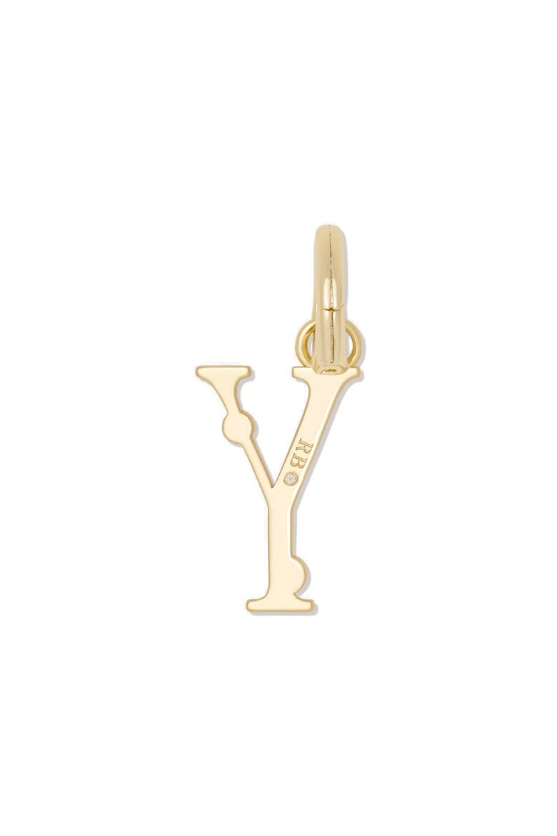 Initial Y Charm, Alternate, color, CLEAR/ GOLD