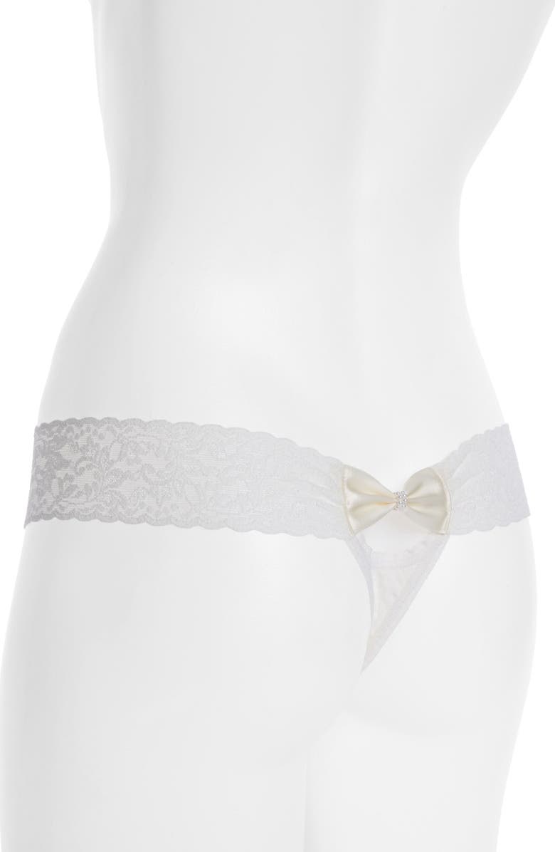 Hanky Panky 'Pearl' Low Rise Thong, Alternate, color,