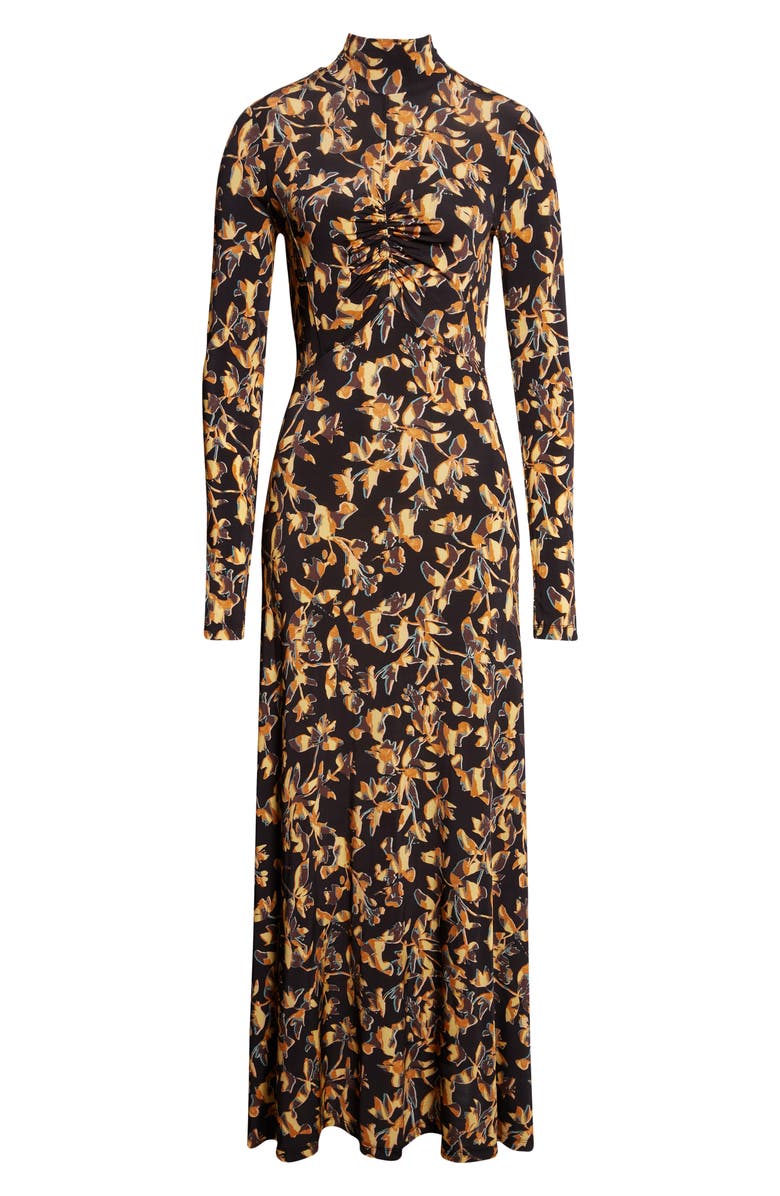 Ulla Johnson Koa Allover Print Long Sleeve Jersey Dress, Alternate, color, Solaris