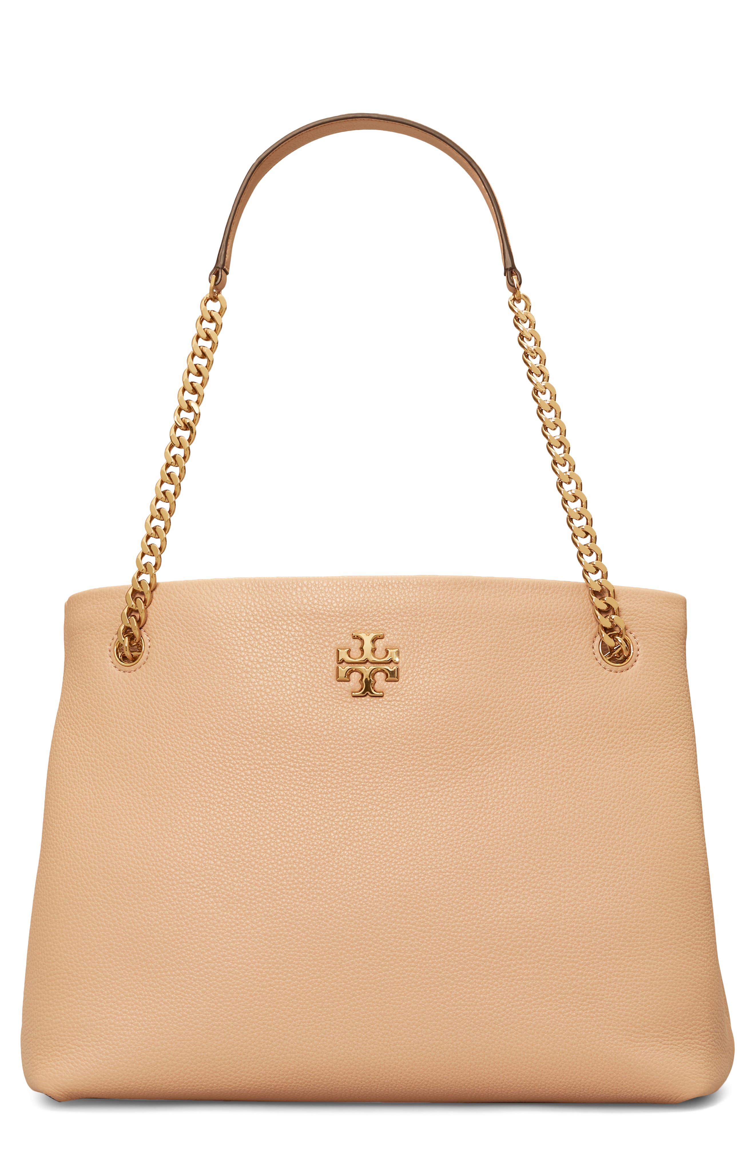 Kira Leather Tote, Main, color, NEW CREAM