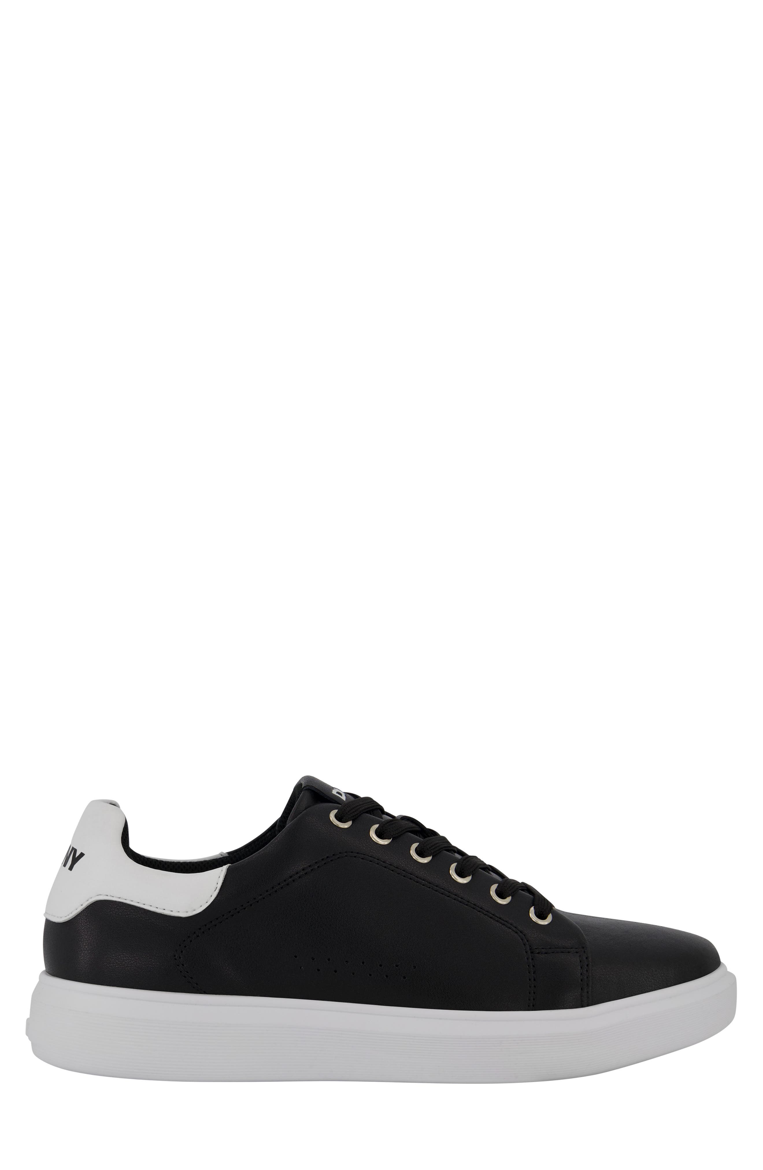 DKNY Contrast Perforation Low Top Sneaker, Alternate, color, 