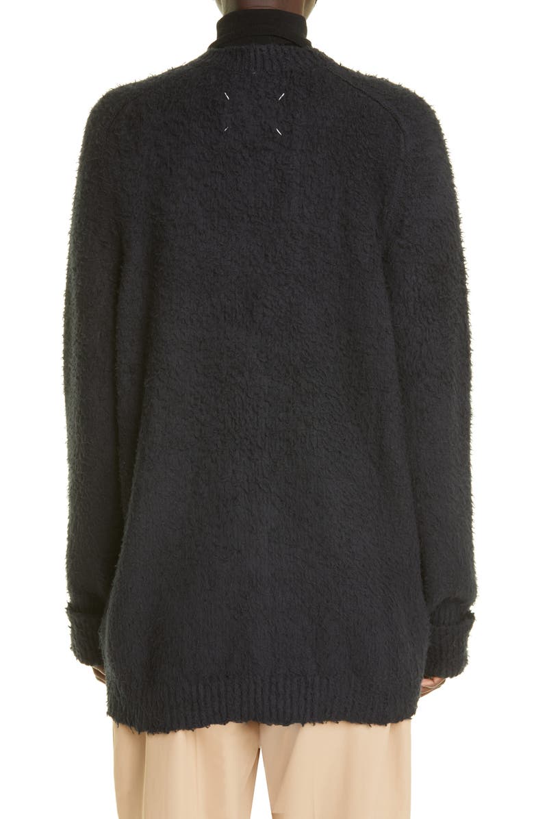Maison Margiela Oversize Cotton Blend Cardigan, Alternate, color,