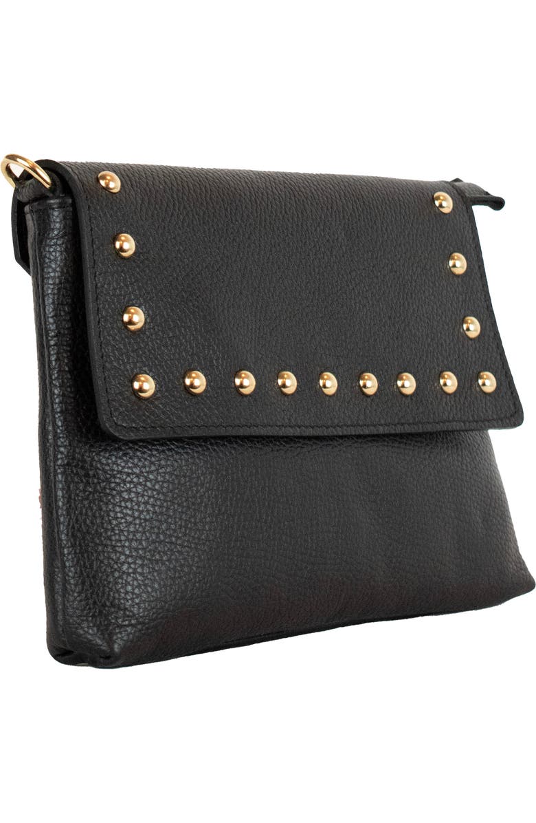 Persaman New York Studded Crossbody Bag, Alternate, color, Black